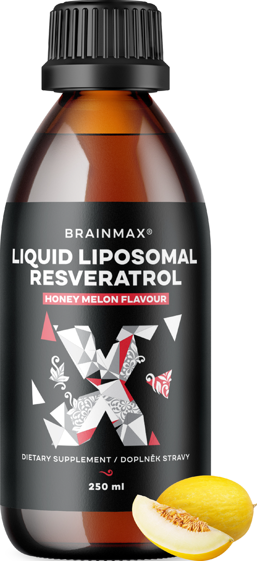 BrainMax Liquid Liposomal Resveratrol, Honey Melon