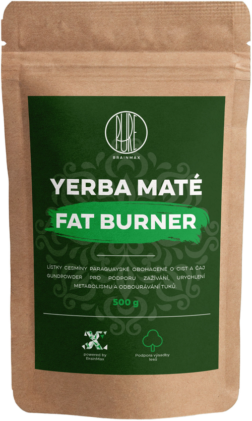 BrainMax Pure Yerba Maté, Fat Burner, 500 g