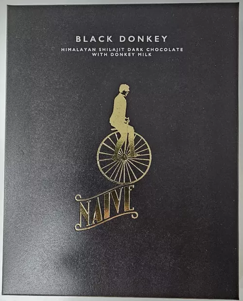 BLACK DONKEY (Bhútan Shilajit oslí darkmilk bez cukru) - 50g (NAIVE)