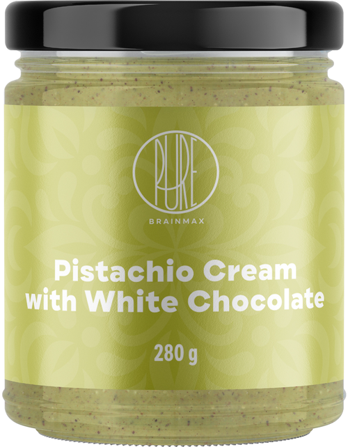 BrainMax Pure Pistachio cream with white chocolate, Pistáciový krém s bílou čokoládou