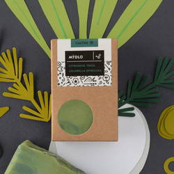 CALTHA - Tuhé mýdlo - Citronová tráva, Spirulina a Chlorella, 100 g