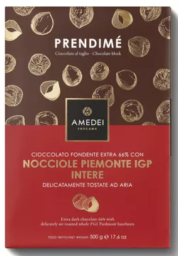 MAXI 66% PRENDIMÉ (hořká s lískovými ořechy) - 500g (AMEDEI) AMED13