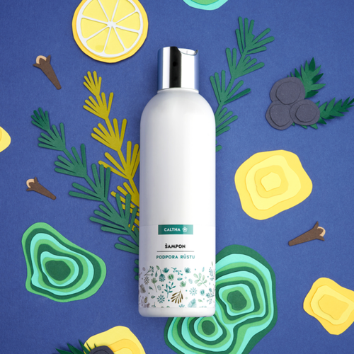 CALTHA - Šampon pro podporu růstu - Malachit, síra a přeslička, 250 ml