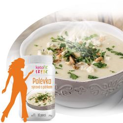 Sýrová polévka s pórkem 290 g, 10 porcí ketonové diety