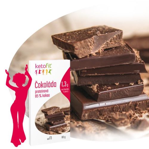 Proteinová low carb 96% čokoláda INTENSE KetoFit