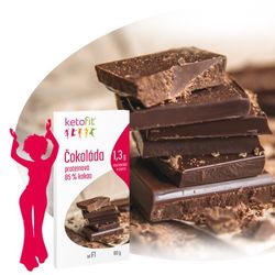 Proteinová low carb 96% čokoláda INTENSE KetoFit