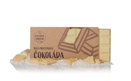 Bílá proteinová čokoláda