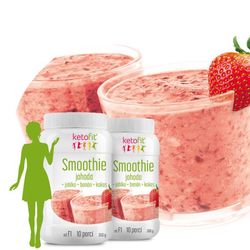1+1 Jahodové proteinové smoothie