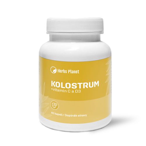 HERBS PLANET Kolostrum +vitamin C a D3
