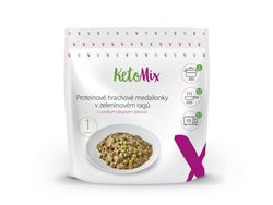 KetoMix Proteinové hrachové medailonky v zeleninovém ragú – hotový pokrm (1 porce)