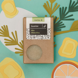 CALTHA - Tuhý šampon na vlasy - Lopuch a Vrbová kůra, 100 g