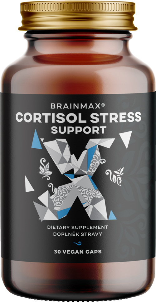 BrainMax Cortisol Stress Support, komplex pro duševní rovnováhu, 30 rostlinných kapslí