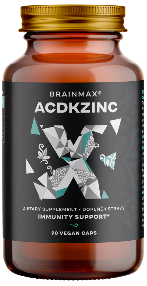 BrainMax ACDKZINC, 90 rostlinných kapslí