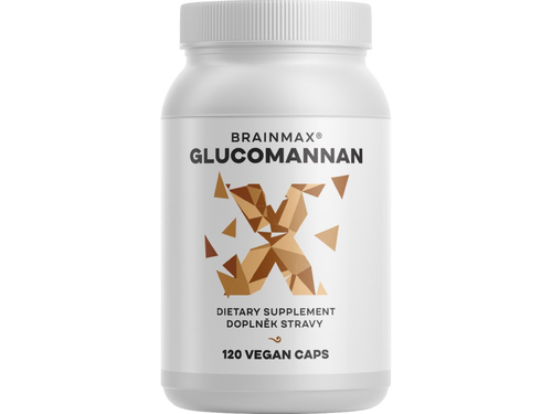 BrainMax Glucomannan, 830 mg, 120 rostlinných kapslí