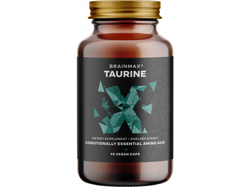 BrainMax Taurine, taurin, 825 mg, 90 rostlinných kapslí