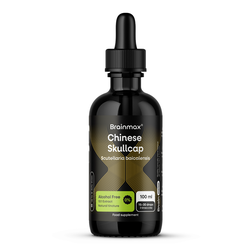 BrainMax Chinese Skullcap Alcohol Free Tincture, 10:1 Extract, 100 ml