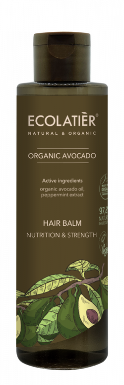 ECOLATIER - Balzám na vlasy, výživa a síla, AVOKÁDO, 250 ml