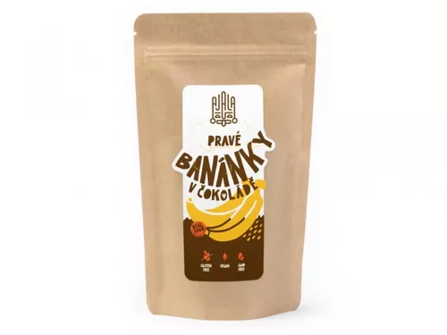 Pravé banánky ve 100% čokoládě - 150g/1500g (Ekvádor)