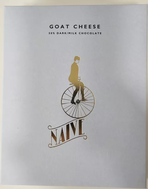 GOAT CHEESE 50% (Kozí Darkmilk) - 50g (NAIVE)