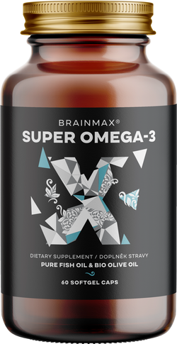 BrainMax Super Omega-3, 1080 mg, 60 softgel kapslí