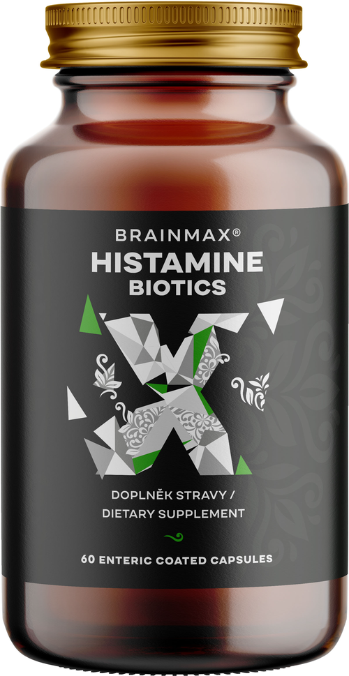 BrainMax Histamine Biotics, Histamin Probiotika, 60 enterosolventních kapslí