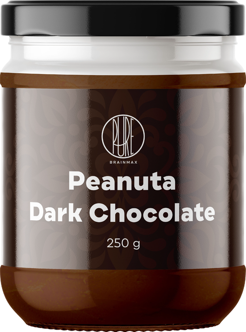 BrainMax Pure Peanuta, Arašídový krém s hořkou čokoládou, 250 g