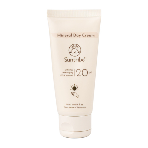 Suntribe - Přírodní minerální denní krém SPF 20, bílá, 50 ml