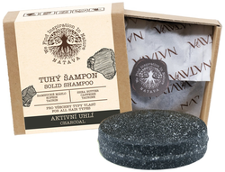 NATAVA - Tuhý šampon - Aktivní uhlí, 85 g