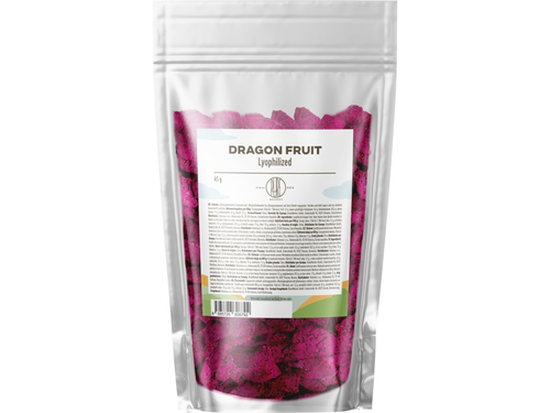 BrainMax Pure Lyophilized Dragon Fruit, Lyofilizované dračí ovoce, 45 g