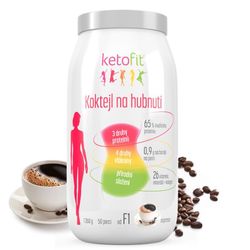 Espresso proteinový koktejl KetoFit pro rychlé hubnutí 1 260 g, 50 porcí