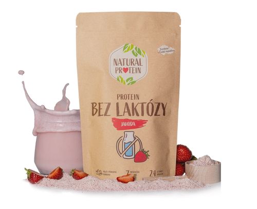 Bezlaktózový protein - Jahoda (350 g) Počet balení: 1 kus