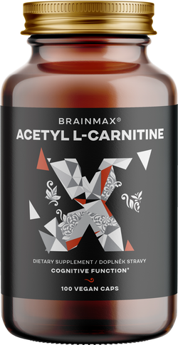BrainMax Acetyl L-Carnitine, 500 mg, 100 rostlinných kapslí