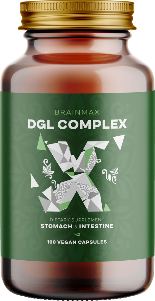 BrainMax DGL Complex (Deglycyrrhizinovaná lékořice), 100 kapslí