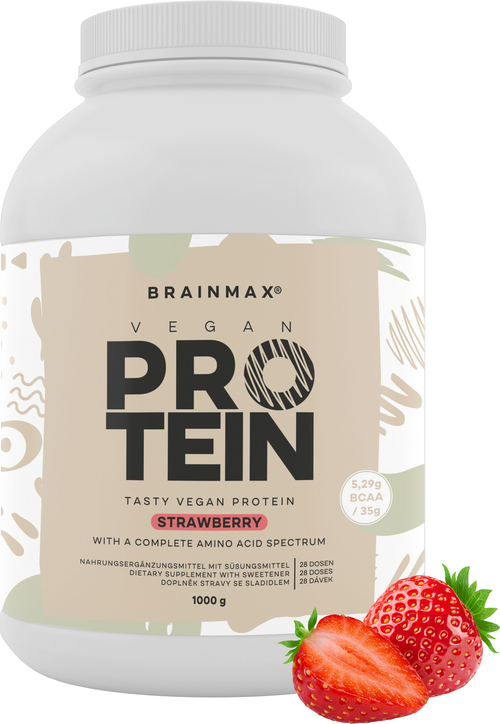 BrainMax Vegan protein, 1000 g, 3 varianty