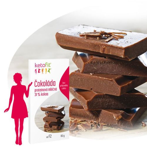 Mléčná 66% čokoláda INTENSE KetoFit® extra proteinová
