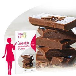 Mléčná 66% čokoláda INTENSE KetoFit® extra proteinová